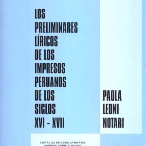 Los preliminares líricos de los impresos peruanos de los siglos XVI - XVII